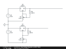 Dual Voltage Regulator w/LM317 ONLY