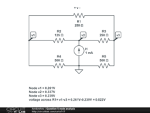 Question 5 node analysis