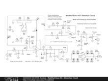 Modified Boss DS-1 Distortion Circuit