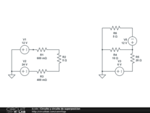 Circuito y circuito de superposicion