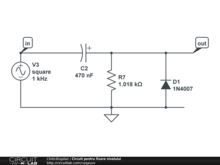 Circuit pentru fixare nivelului