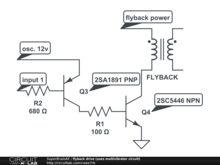 flyback drive (uses multivibrator circuit)