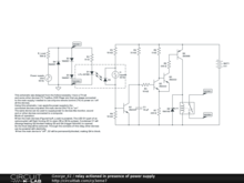 relay actioned in presence of power supply