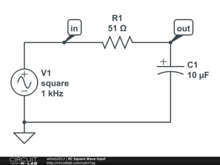 RC Square Wave Input