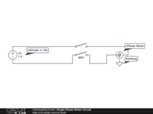 Single Phase Motor Circuit