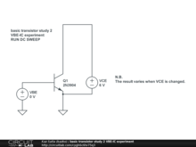 basic transistor study 2 VBE-IC experiment