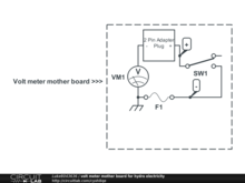 volt meter mother board for hydro electricity
