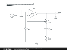 Amplificador operacional amb senyal alterna