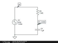 AC into RC circuit 01