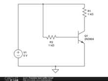 Transistor basic buffer circuit