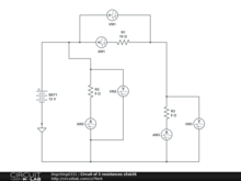 Circuit of 3 resistances s5sb36