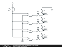 Circuito R/2R (SW3 voltaje )