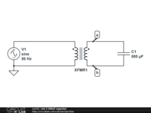 sim 3 500uF capacitor