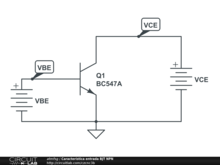 Característica entrada BJT NPN
