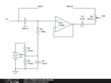 Minimal op-amp blender